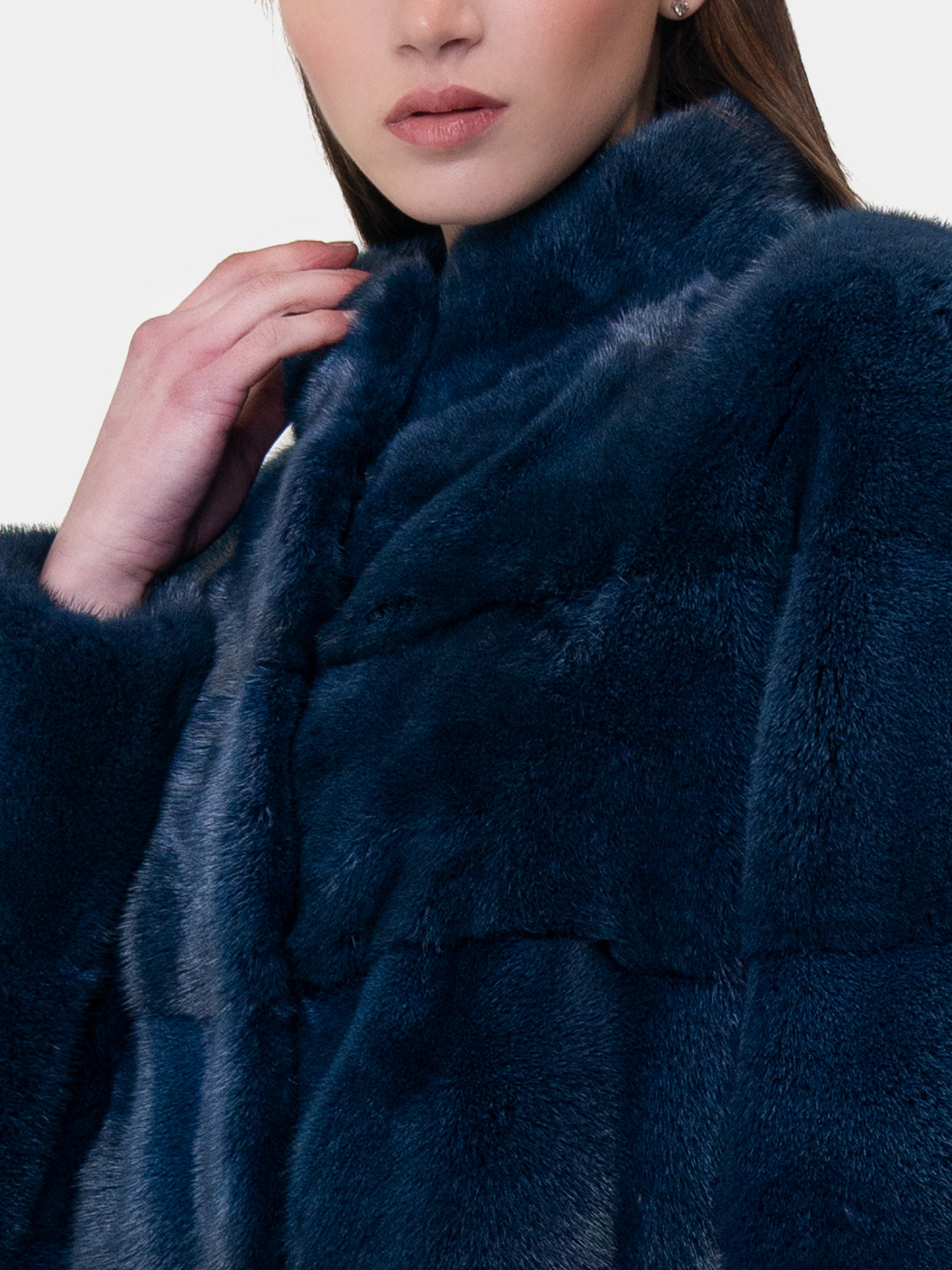 Cappotto in Visone - Blu