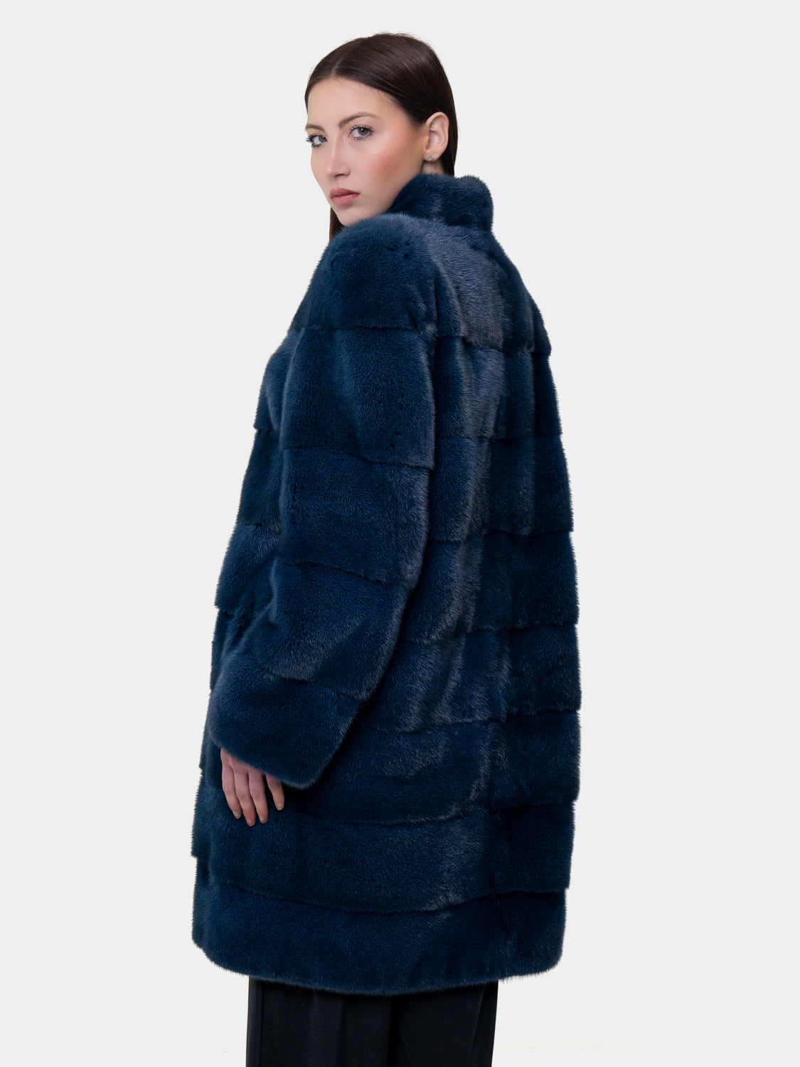 Cappotto in Visone - Blu