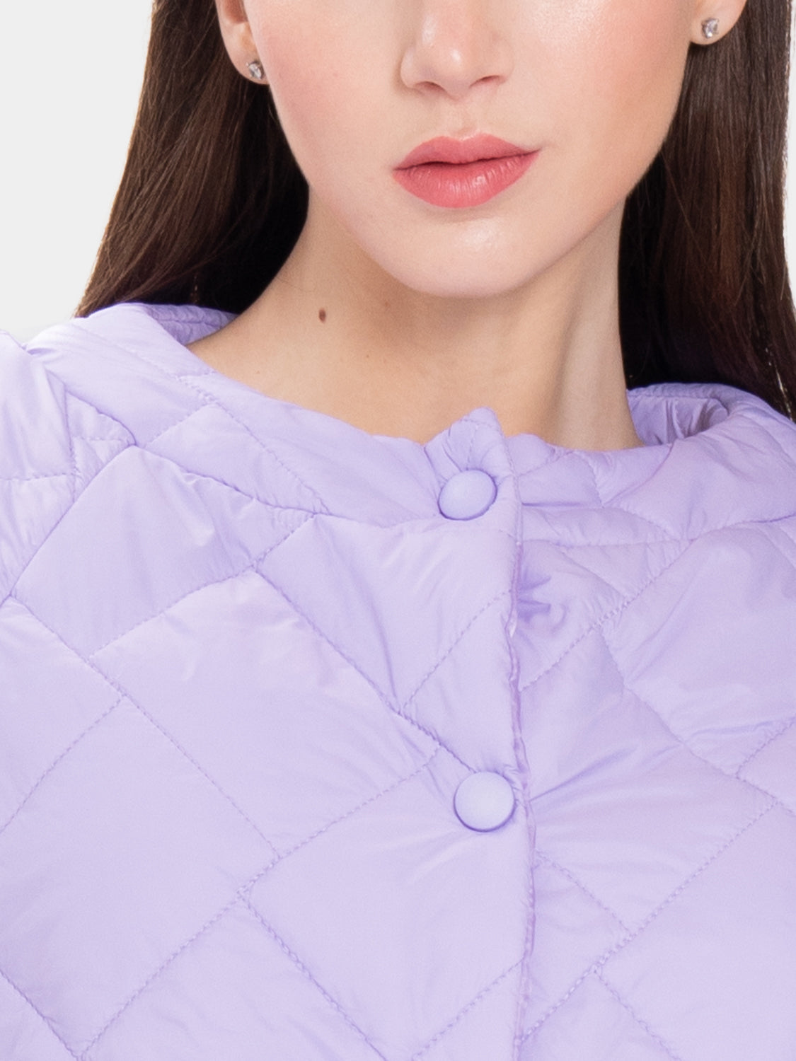 Cento Grammi Quilted Coat - Lilac