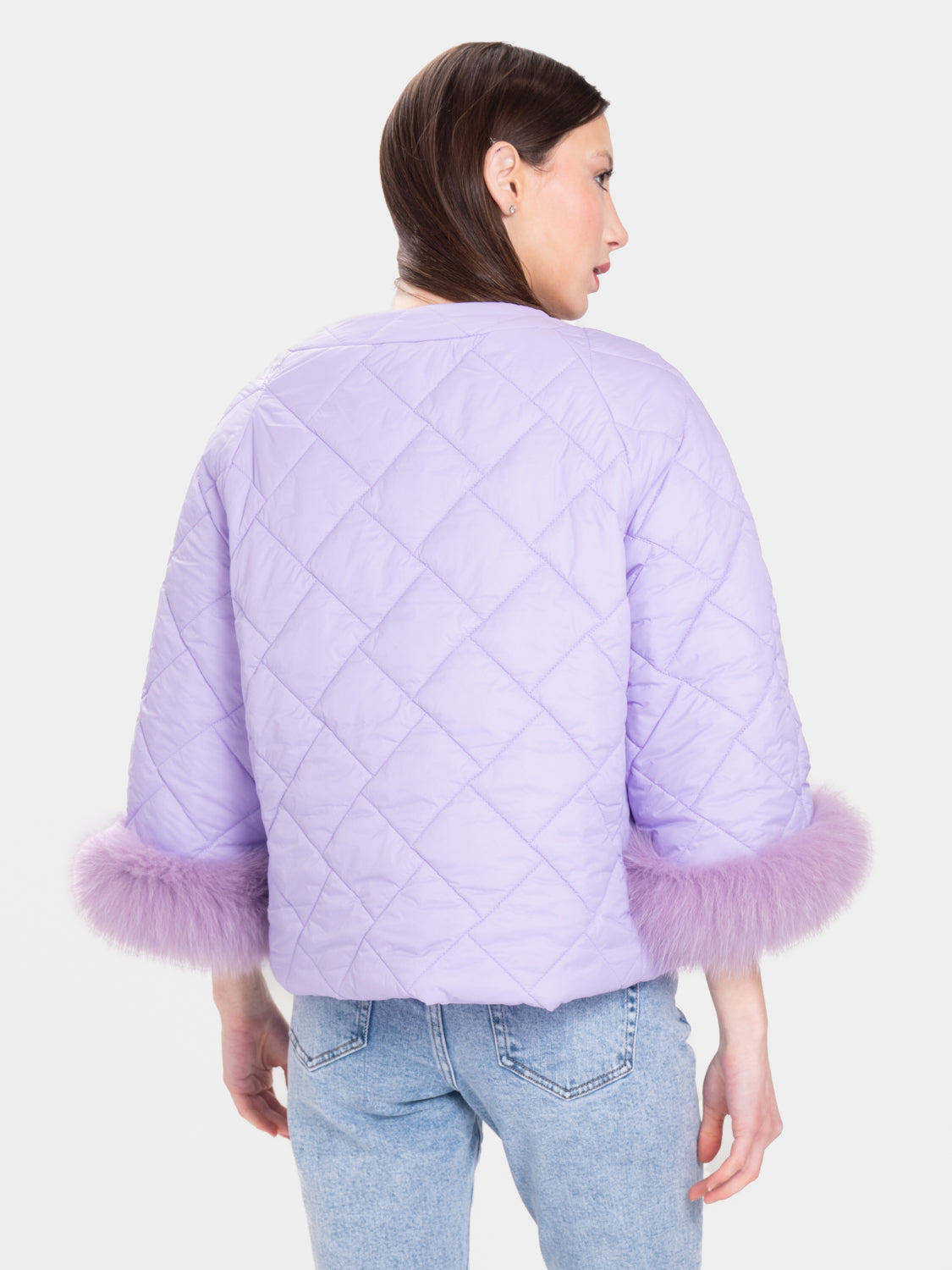 Cento Grammi Quilted Coat - Lilac