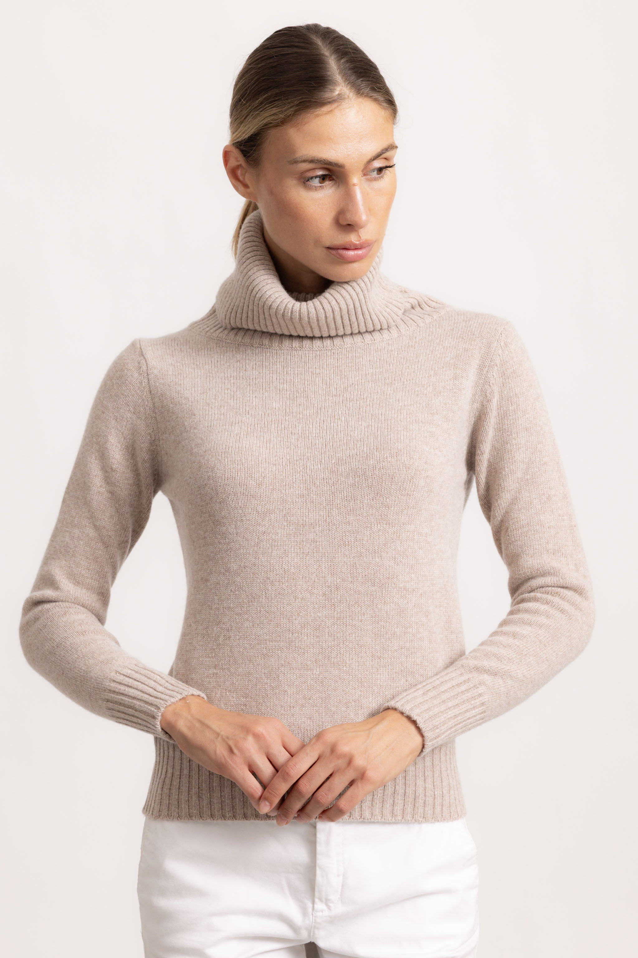 ANGELICA - Maglione dolcevita (Beige Medio)
