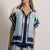 CANNES - Short Sleeve Shorts Set (Blue)