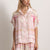 CANNES - Short Sleeve Shorts Set (Pink)