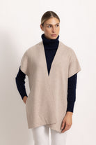 CATERINA - Poncho gilet (Beige Scuro)