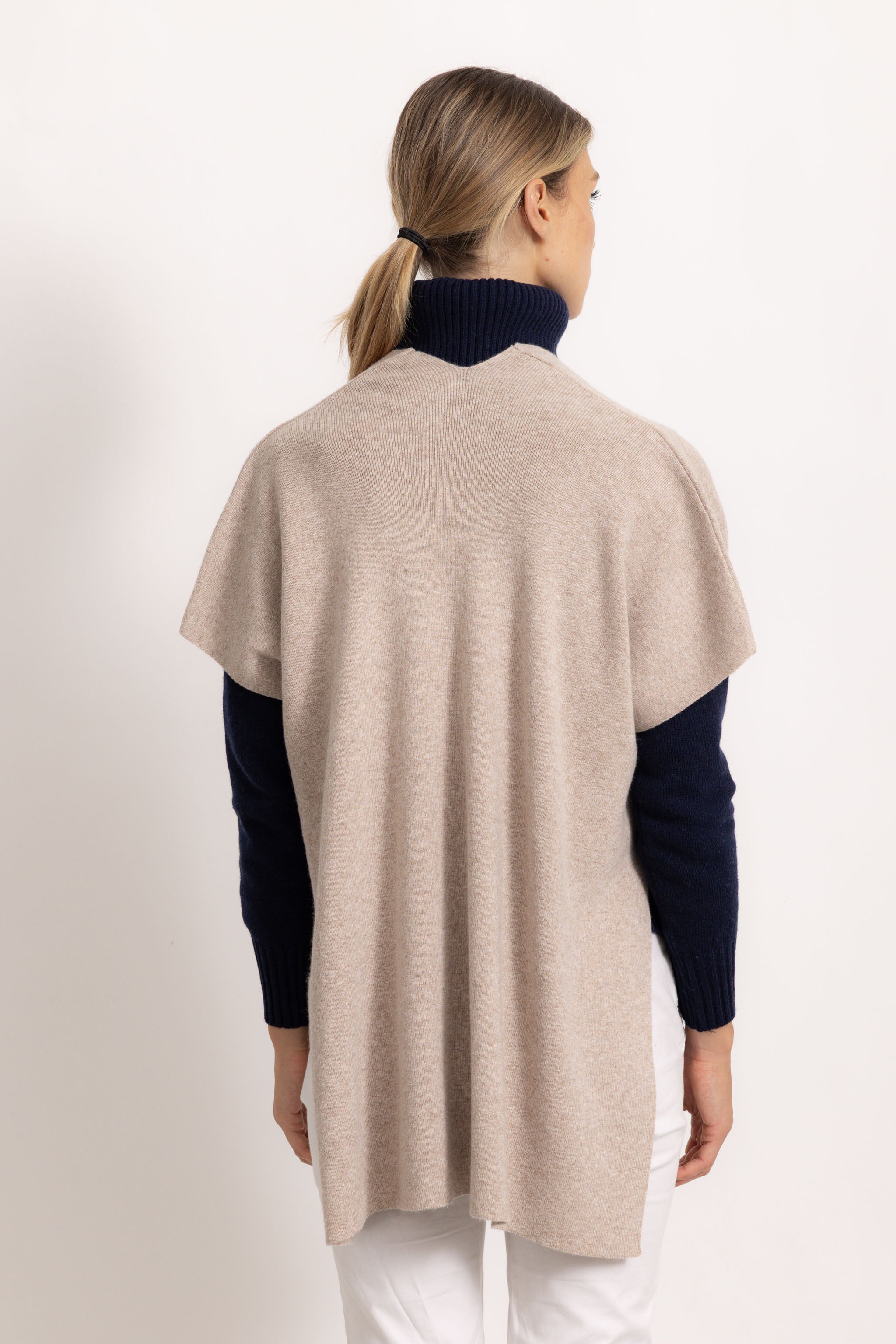 CATERINA - Poncho gilet (Beige Scuro)