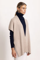CATERINA - Poncho gilet (Beige Scuro)