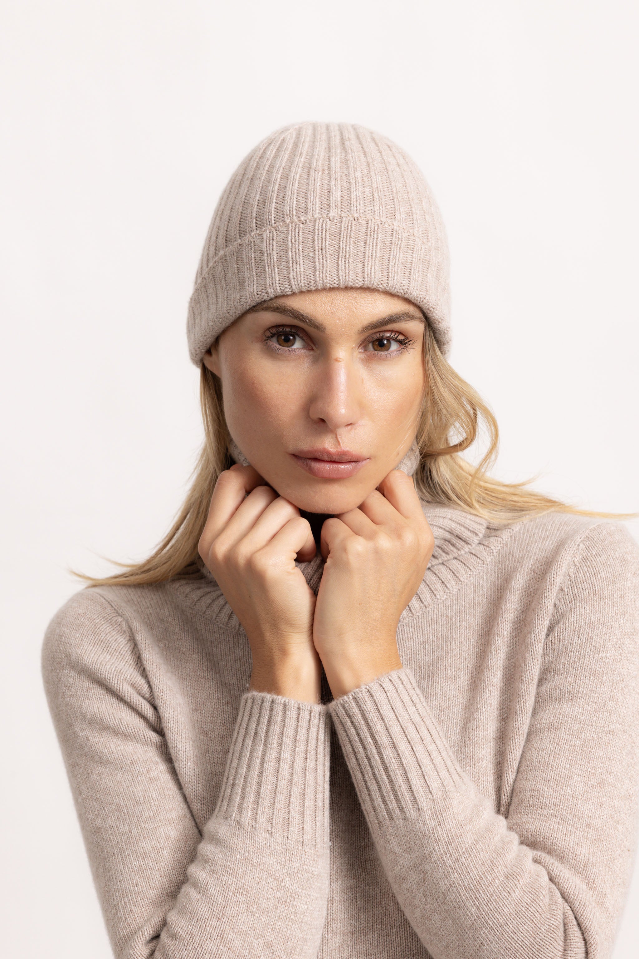 COSTANZA - Cappello a coste (Beige Medio)