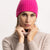 COSTANZA - Cappello a coste (Fucsia)