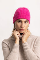 COSTANZA - Cappello a coste (Fucsia)