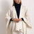 DIANA - Poncho double face (Beige Chiaro/Avorio)