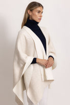 DIANA - Poncho double face (Beige Chiaro/Avorio)