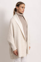 GINEVRA - Poncho con maniche (Beige Chiaro/Avorio)