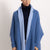 GINEVRA - Poncho con maniche (Jeans/Polvere)
