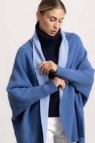 GINEVRA - Poncho con maniche (Jeans/Polvere)