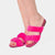 Ibiza - Slipper with double band in mink (fuchsia)