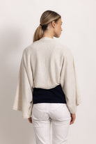 LAVINIA - Poncho con bottoni (Beige Chiaro)