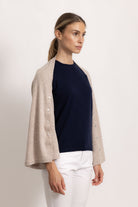 LAVINIA - Poncho con bottoni (Beige Medio)