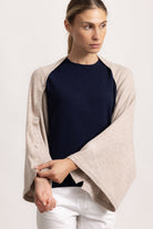 LAVINIA - Poncho con bottoni (Beige Medio)
