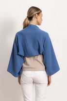 LAVINIA - Poncho con bottoni (Jeans)