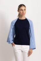 LAVINIA - Poncho con bottoni (Polvere)