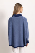 LUDOVICA - Maglione oversize (Blu Navy/Lavanda)