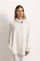 LUDOVICA - Maglione oversize (Grigio Chiaro/ecru)