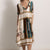 MARRAKECH - Equestrian print blouse (Ivory)