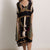 MARRAKECH - Equestrian print blouse (Black)