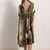 MARRAKECH - Equestrian print blouse (Green)