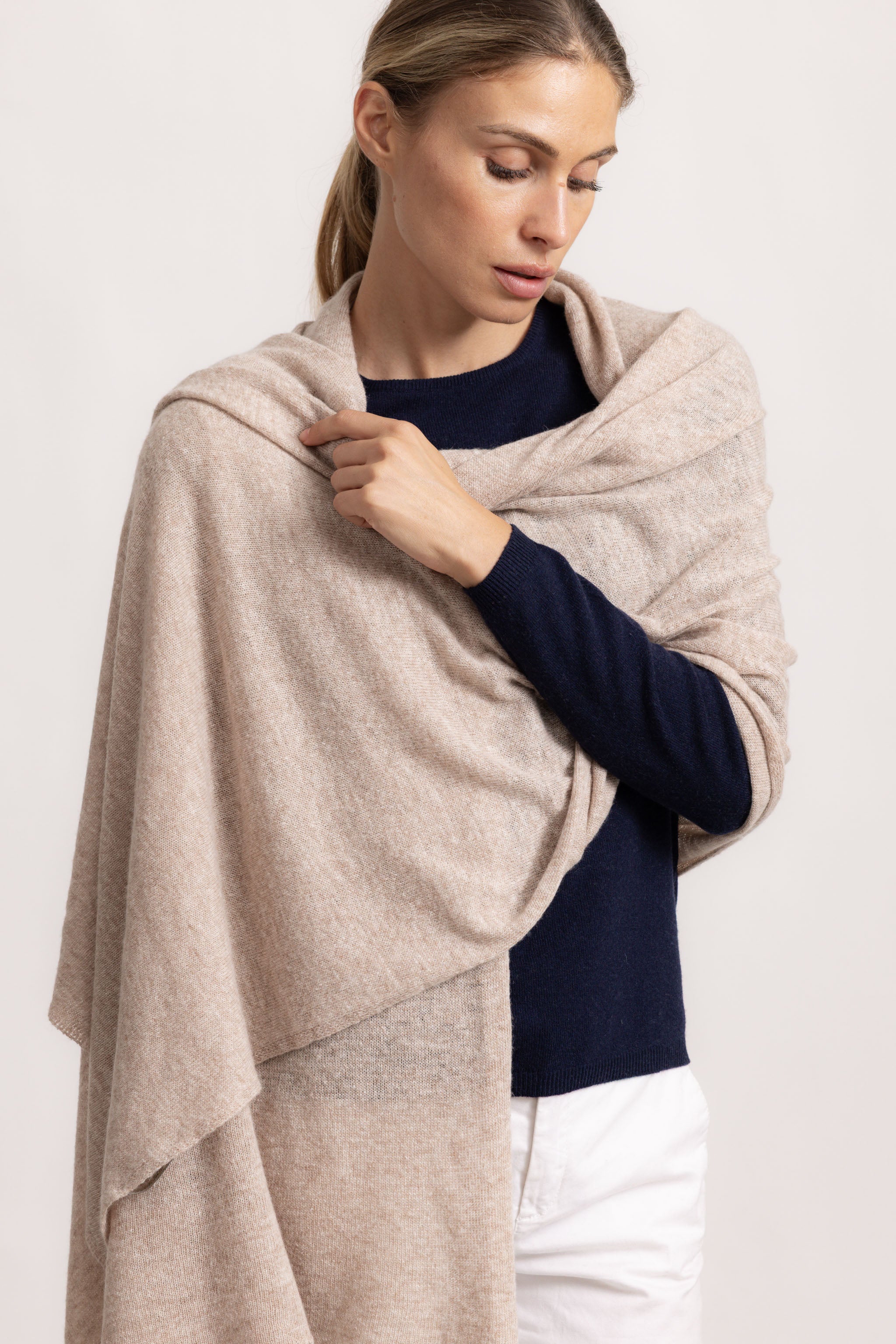 MATILDE - Sciarpa classical (Beige Medio)