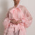OLIMPIA - Camicia con fiocco e balze (Rosa)