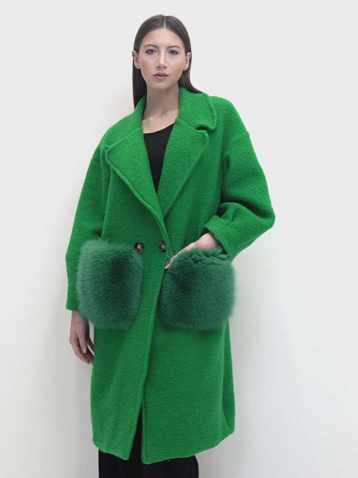 Solid color coat - Green