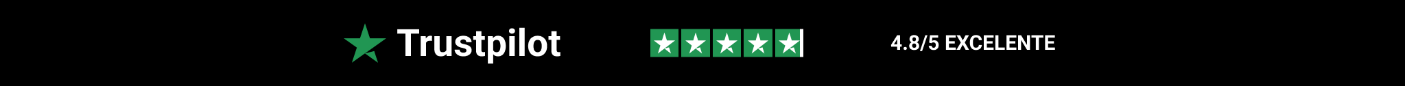 Trustpilot 4.8/5 EXCELENTE