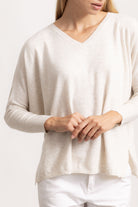 VITTORIA - Maglione con scollo v (Beige Medio)