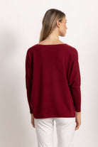 VITTORIA - Maglione con scollo v (Bordeaux)