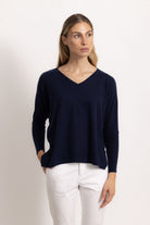 VITTORIA - Maglione con scollo v (Marine)