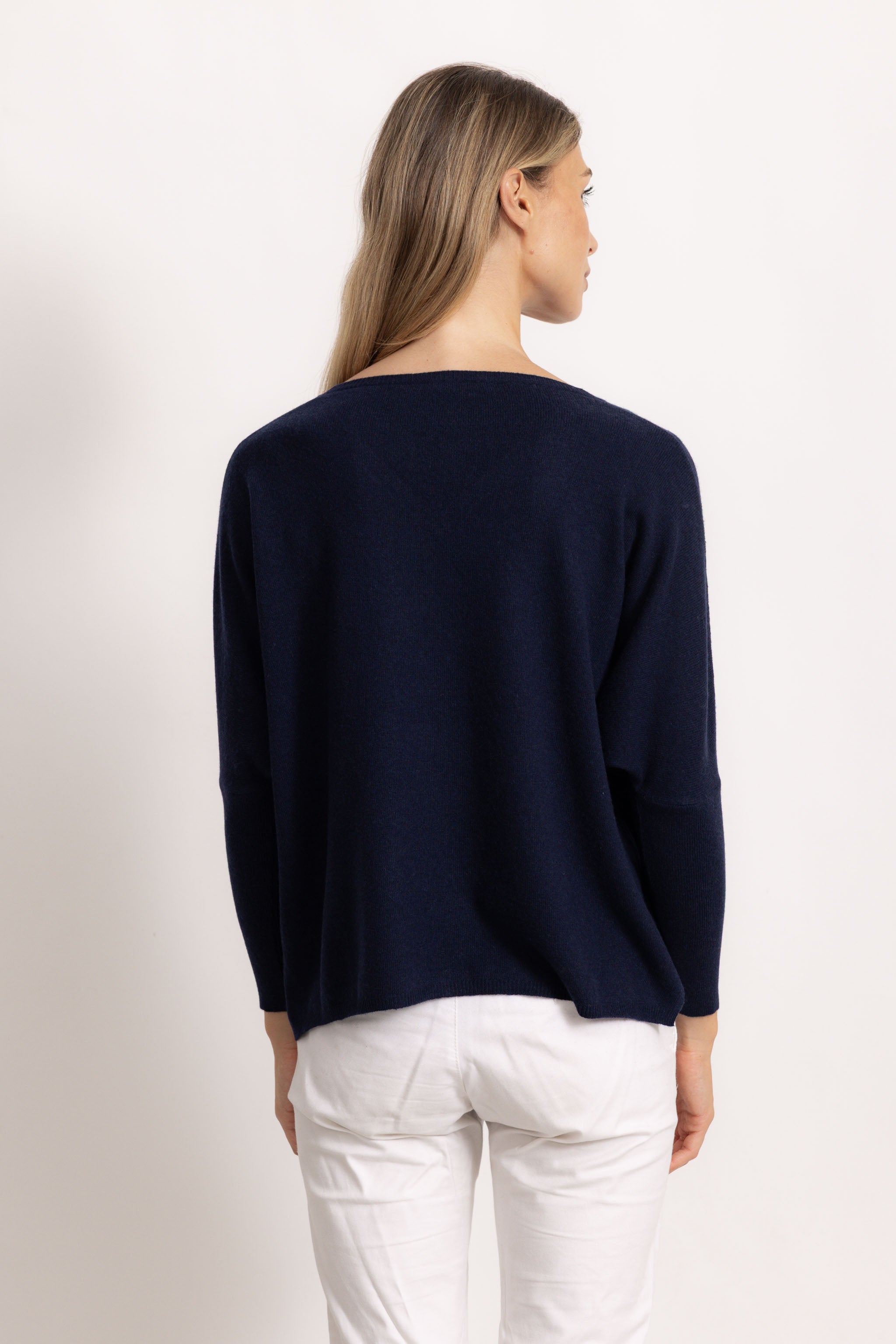 VITTORIA - Maglione con scollo v (Marine)