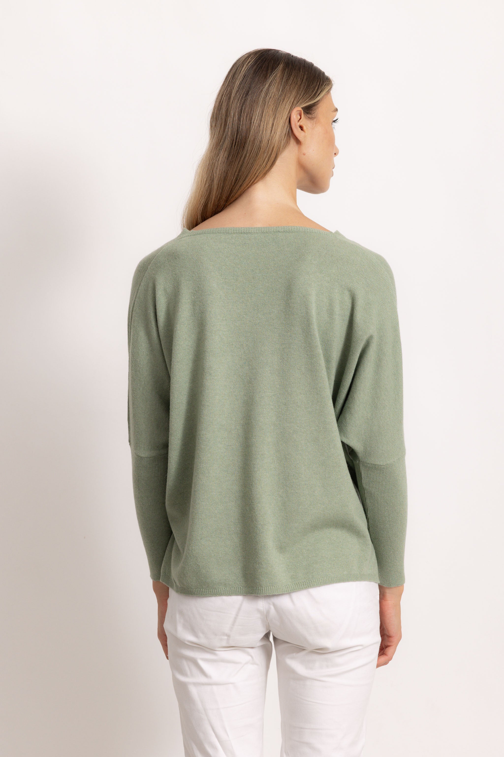 VITTORIA - Maglione con scollo v (Salvia)