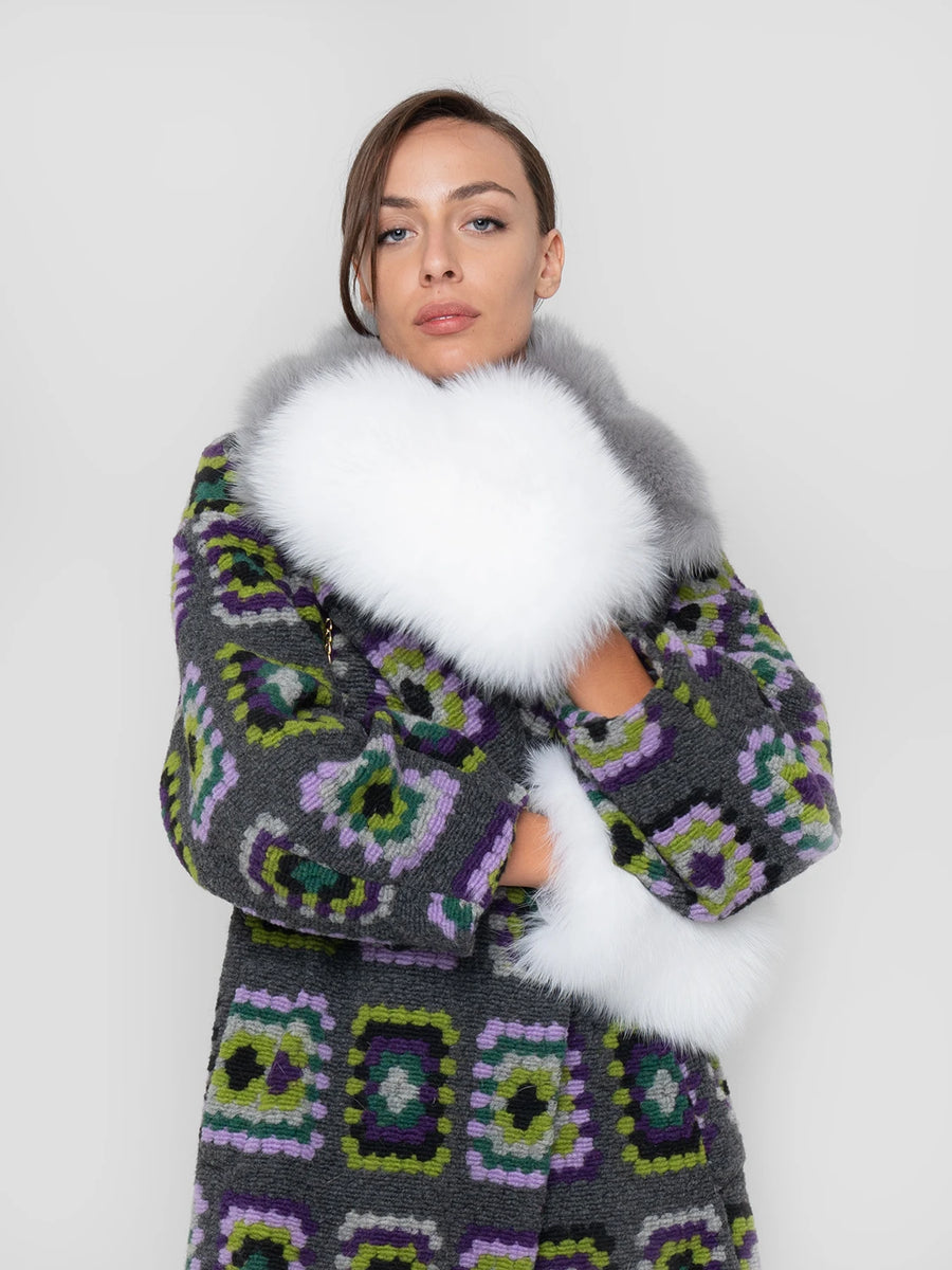 Colmar - Fox muffles (white) – Elisabetta Panerai