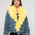 BERLINO - Giacca in denim con bordatura collo in volpe (Giallo)