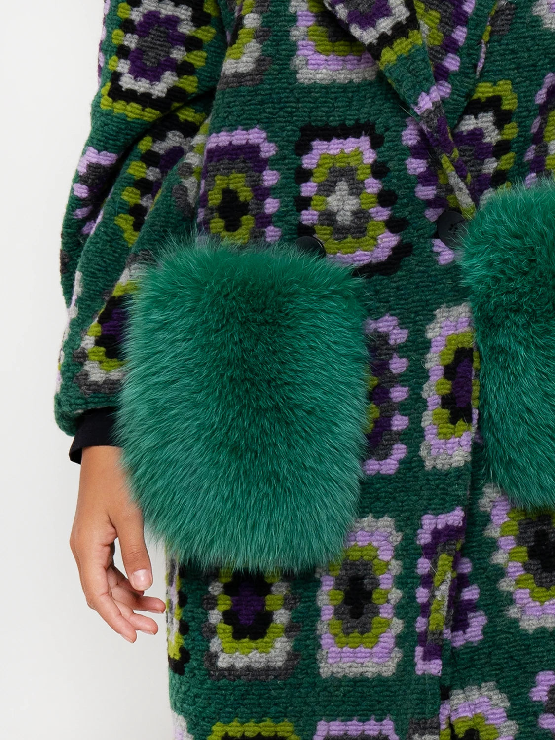 COAT - green fox pockets