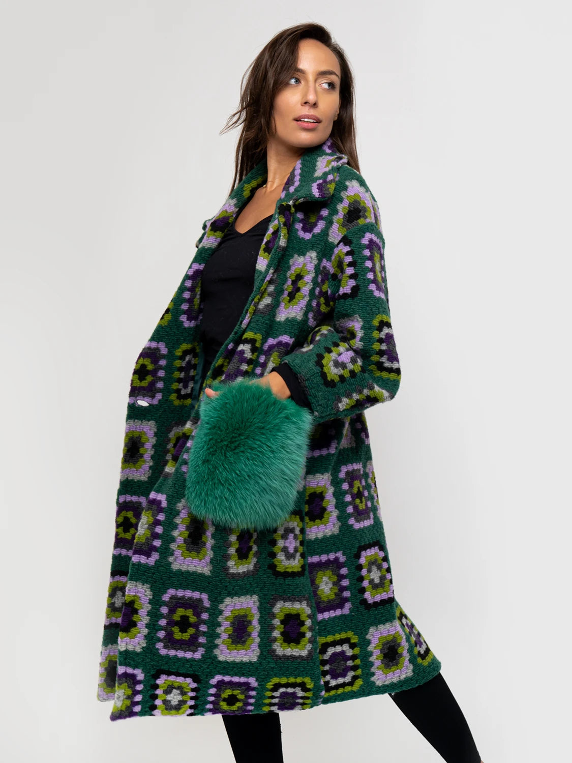 COAT - green fox pockets