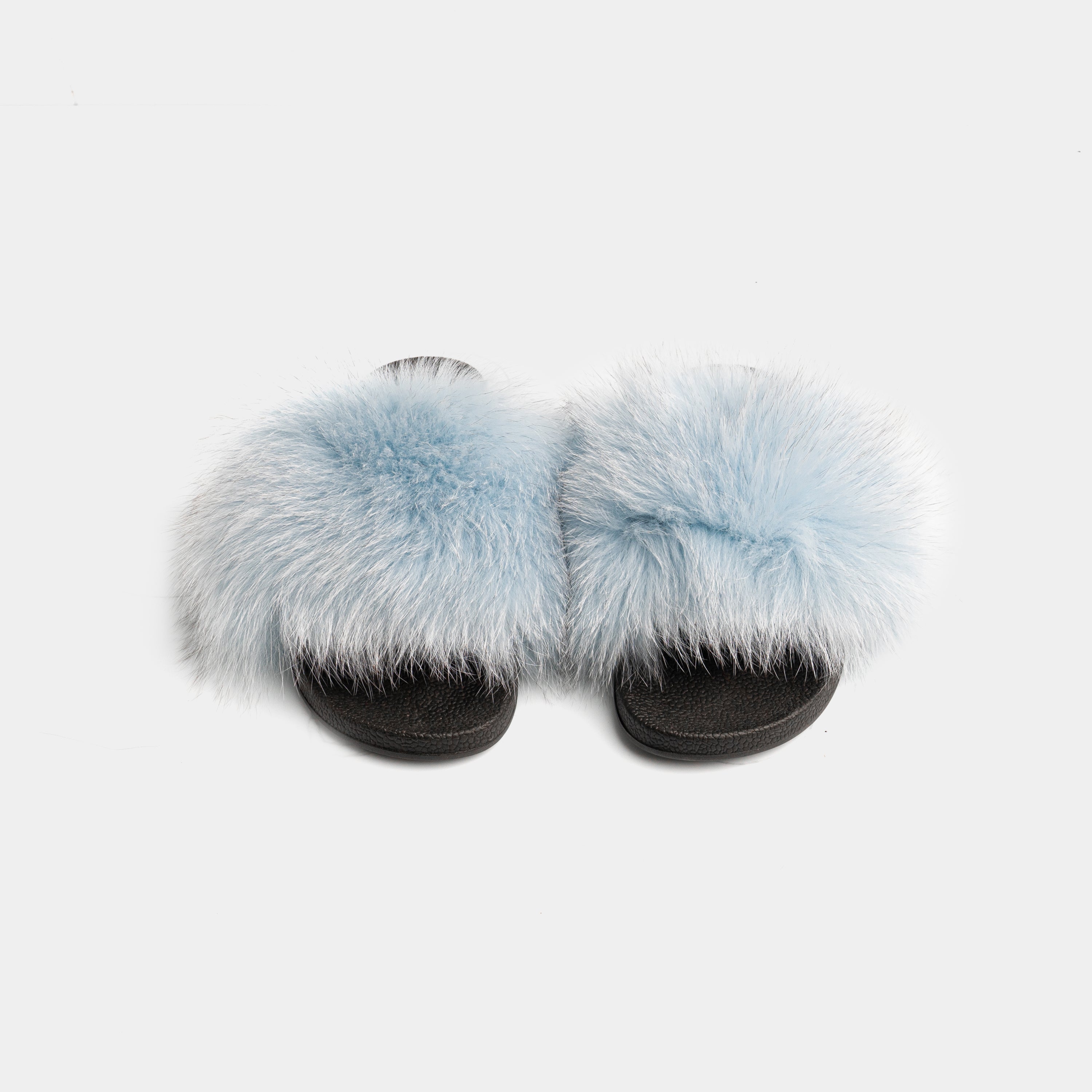 St. Moritz - Blue Fox Fur Slipper