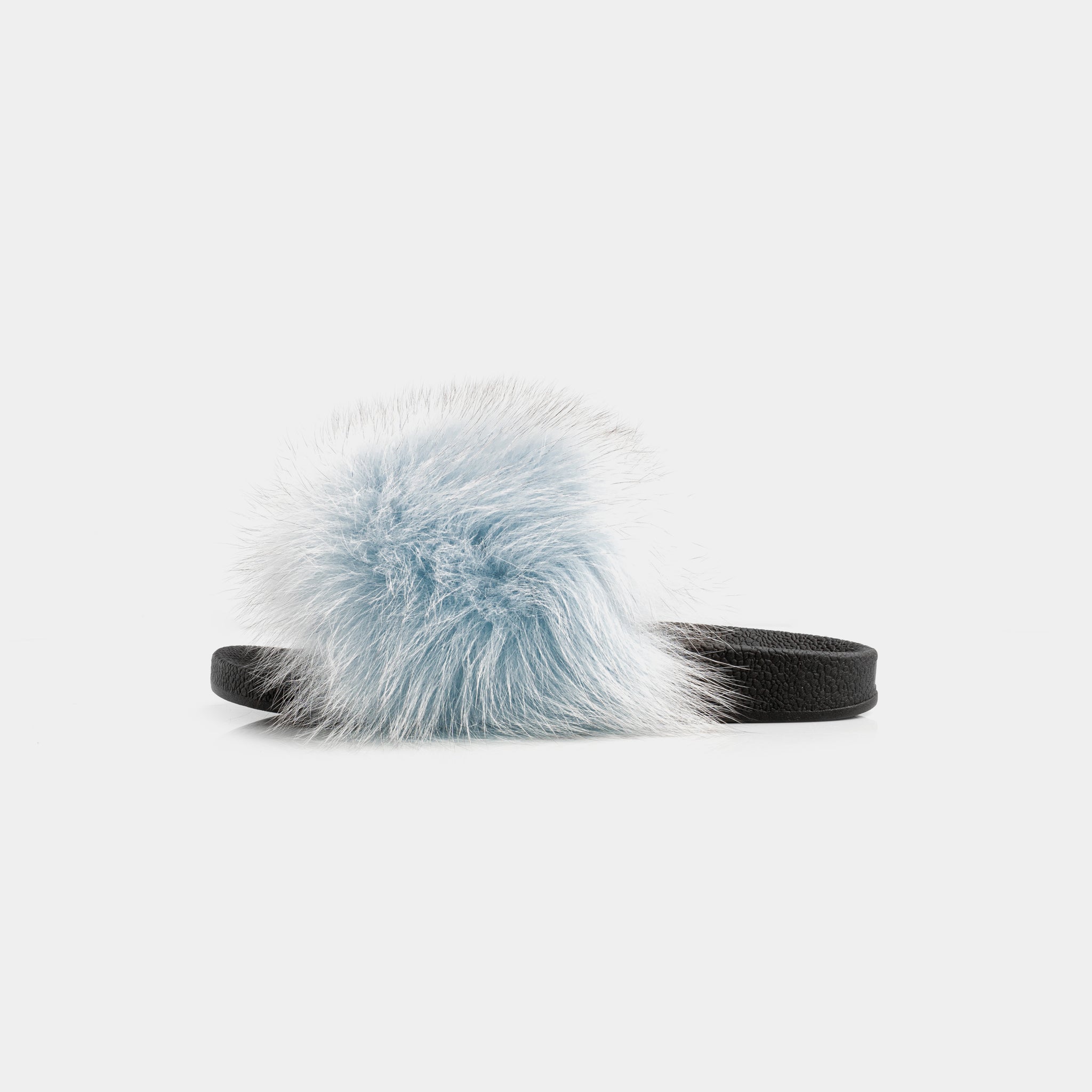 St. Moritz - Blue Fox Fur Slipper