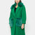 Stockholm - coat with pockets and fox neck edge (green)