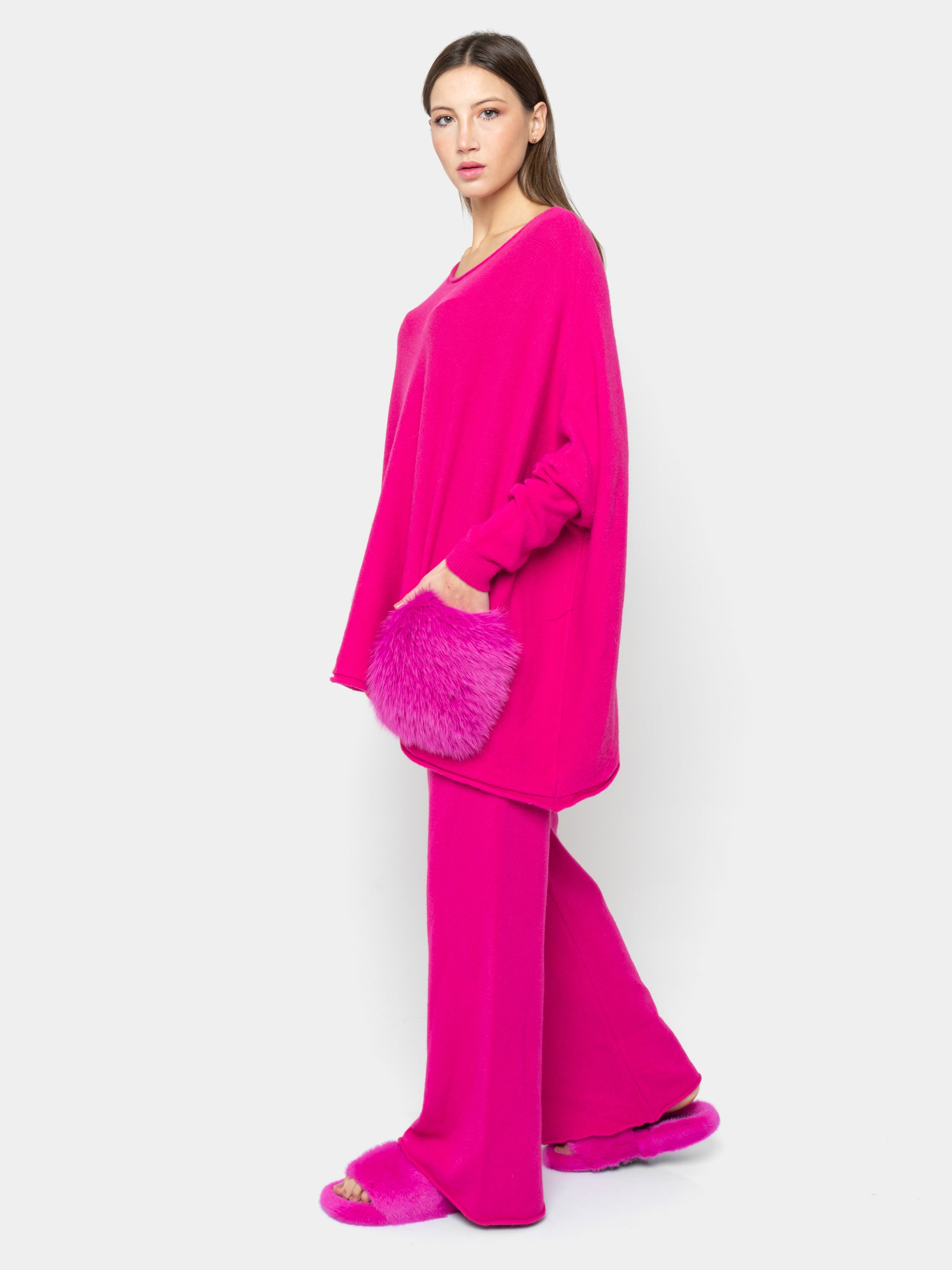 CAPRI - fuchsia fox pockets