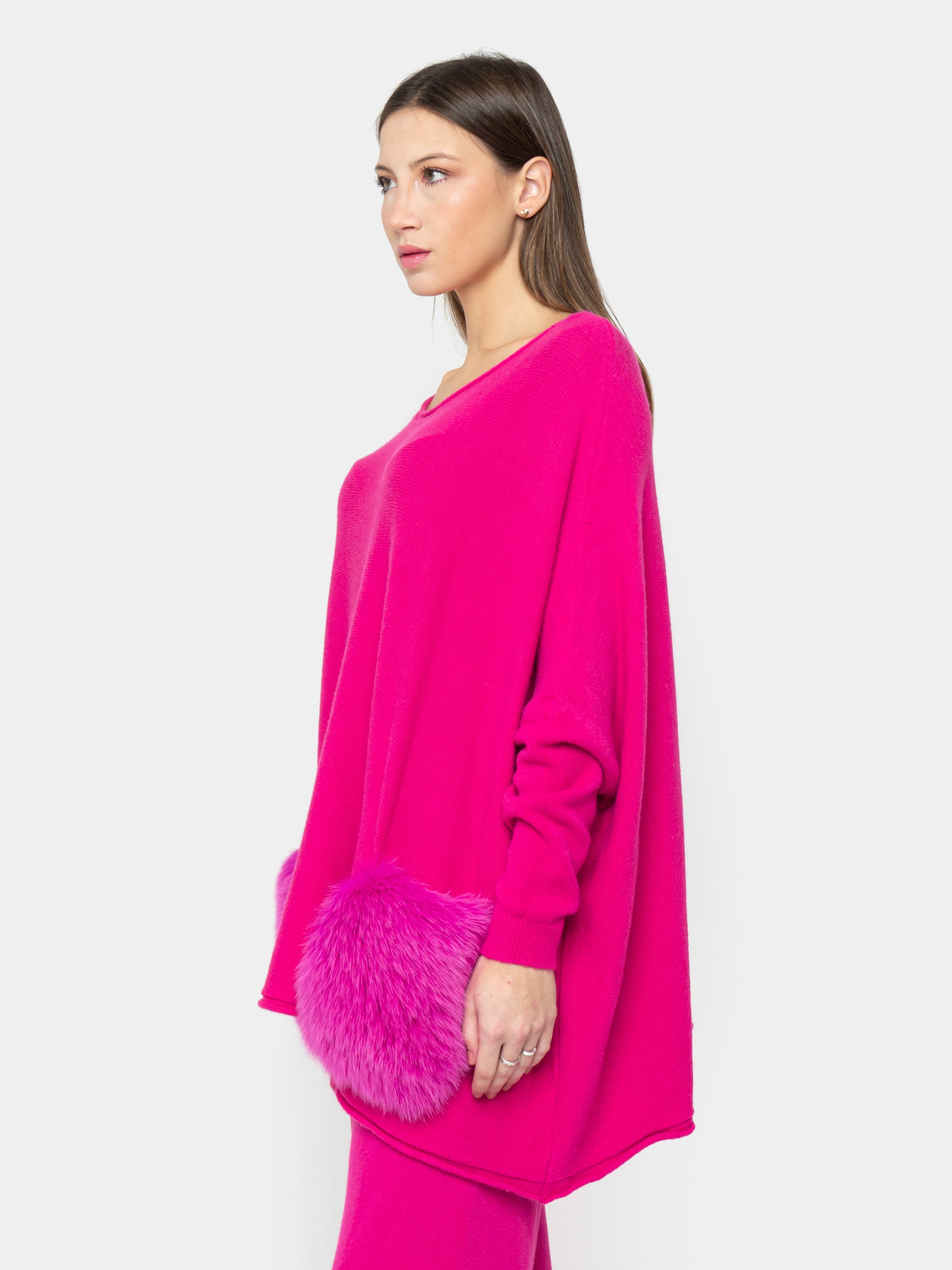 CAPRI - Chándal de zorro fucsia con bolsillos