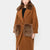 Stockholm - coat with pockets and fox neck edge (brown)