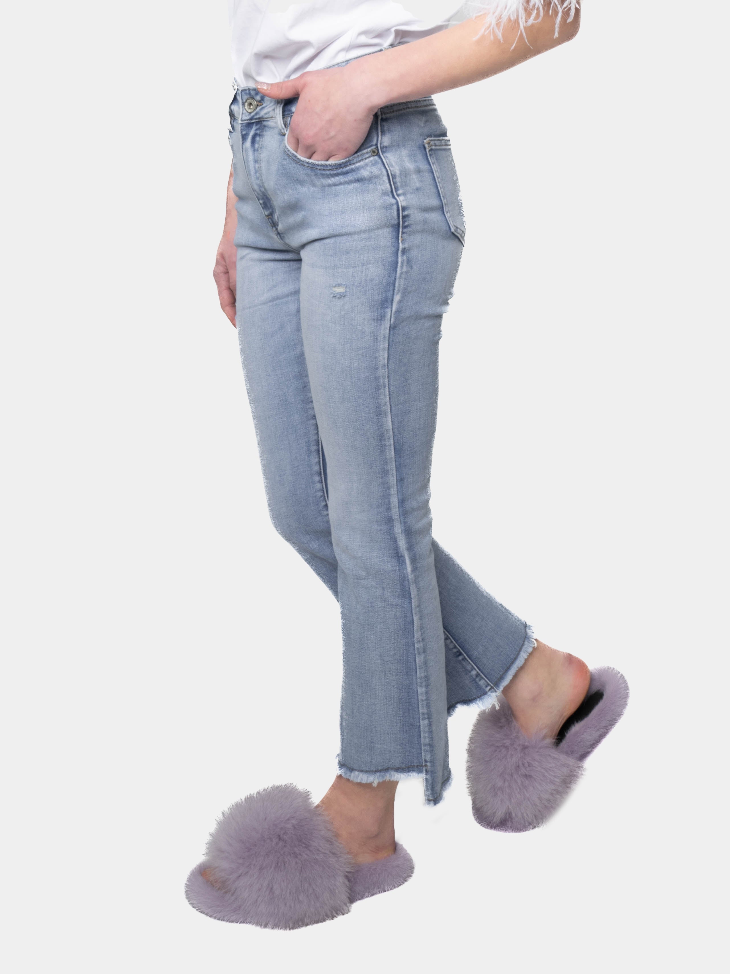 SEVILLA Jeans Lungo Crop Lilla Elisabetta Panerai