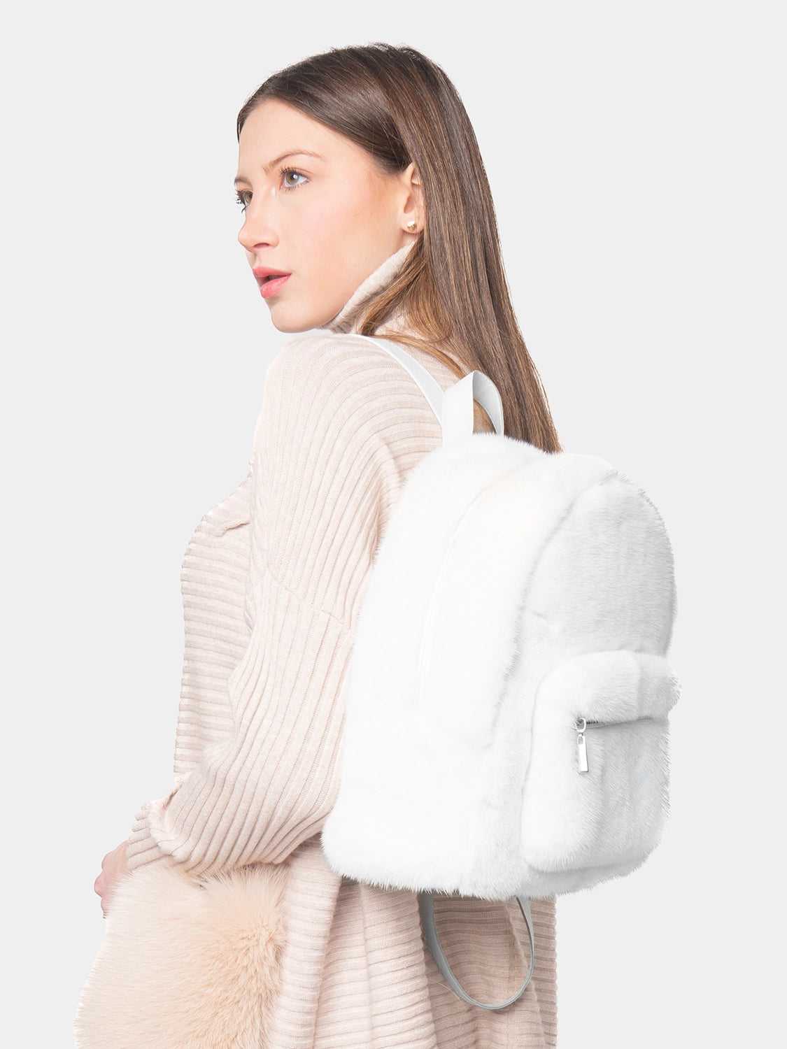 White Mink Backpack